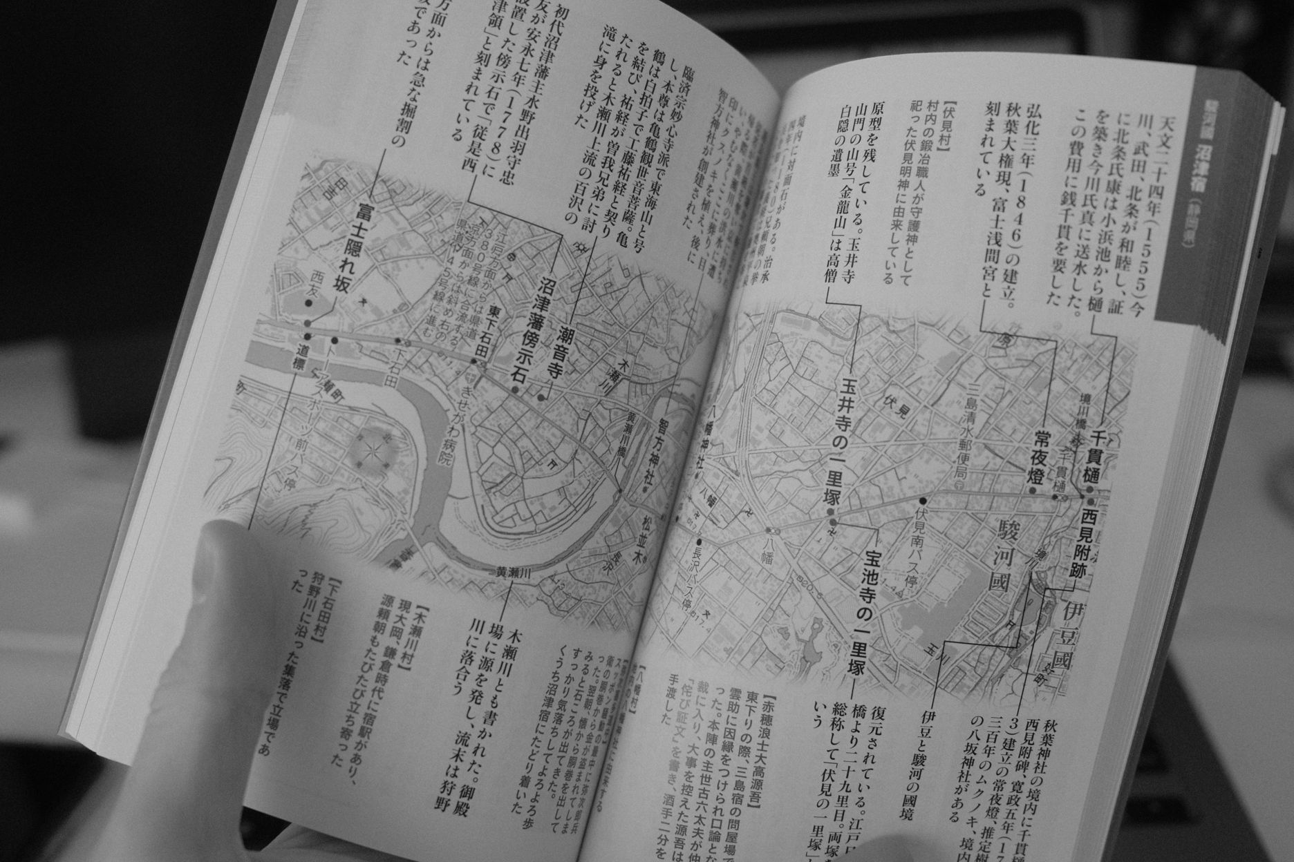 Toukaidou book's annotated map